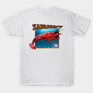 Retro Red Cherry Shrimp T-Shirt